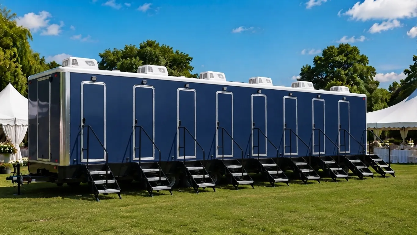 8 Stall Restroom Trailer in Lake Forest, CA