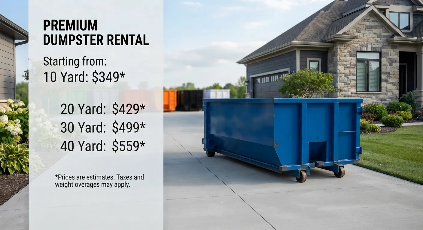 Dumpster Rental Cost in Lake Forest, CA